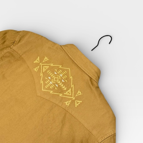 PENDLETON Men’s Chandler Cotton Embroidered Denim Western Shirt Tan Size XXL NWT - Picture 5 of 12